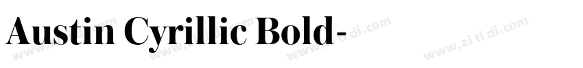 Austin Cyrillic Bold字体转换